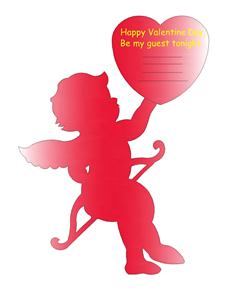 Cupid invitation for valentine party