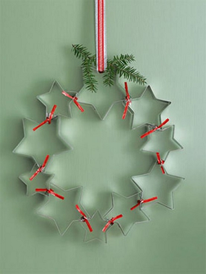 Homemade christmas wreath