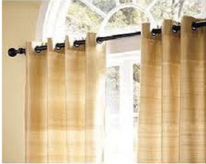 Eyelet curtains for living room