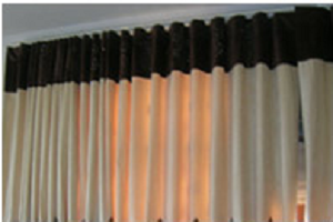 Pinch Pleated living room curtains