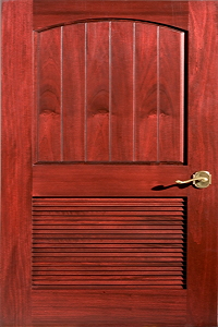 Louvered doors for bathroom